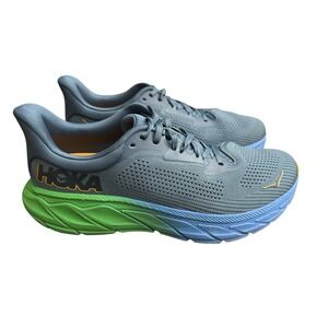 HOKA‎ M Arahi 7 Running Walking Sneakers 9.5 Blue Green 1147850 TDS Mens #S103-0